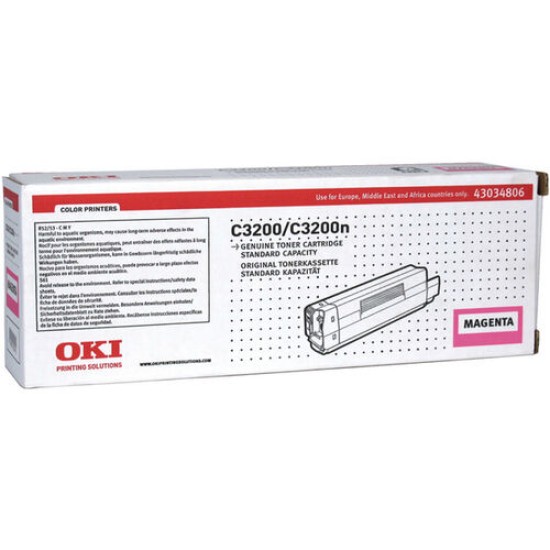 OKI 43034806 Kırmızı Orjinal Toner - C3200 T14767 OKI 43034806 Kırmızı Orjinal Toner - C3200 T14767
