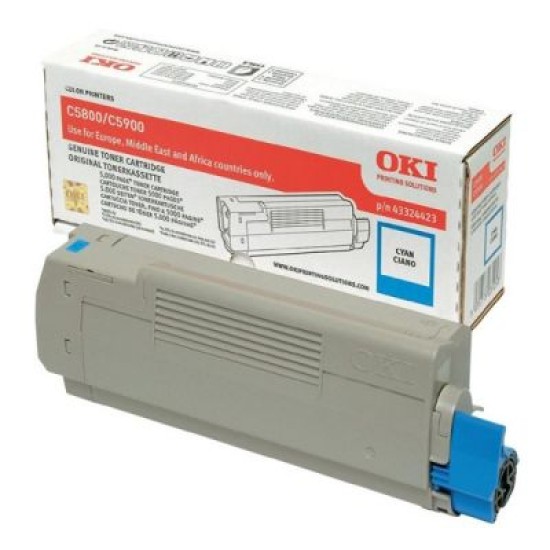 OKI 43324423 Mavi Orjinal Toner - C5800 / C5900 T6490 OKI 43324423 Mavi Orjinal Toner - C5800 / C5900 T6490