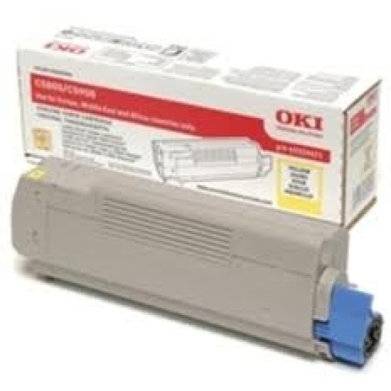 OKI 43324441 Sarı Orjinal Toner - C5800 / C5900 T4398 OKI 43324441 Sarı Orjinal Toner - C5800 / C5900 T4398