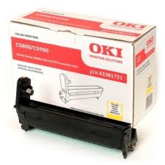 OKI 43381721 Sarı Orjinal Drum Ünitesi - C5800 / C5900 T4419 OKI 43381721 Sarı Orjinal Drum Ünitesi - C5800 / C5900 T4419