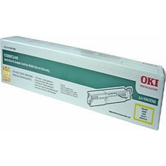 OKI 43459341 Sarı Orjinal Toner - C3300 / C3400 T5452 OKI 43459341 Sarı Orjinal Toner - C3300 / C3400 T5452