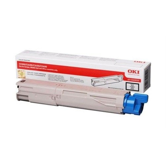 OKI 43459344 Siyah Orjinal Toner - C3300 / C3400 T6771 OKI 43459344 Siyah Orjinal Toner - C3300 / C3400 T6771