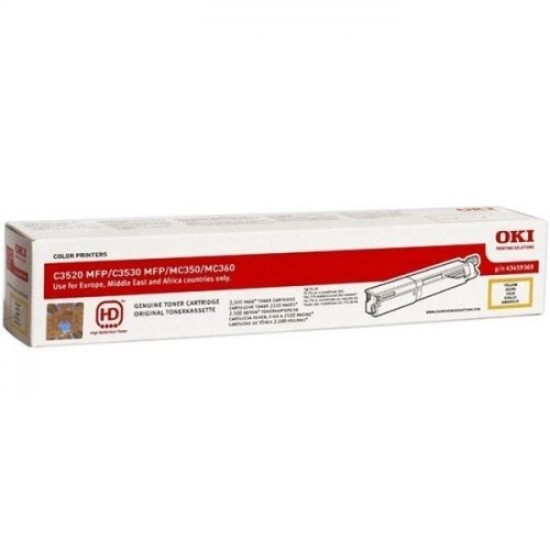 OKI 43459369 Sarı Orjinal Toner - C3530MFP / C3520MFP OKI 43459369 Sarı Orjinal Toner - C3530MFP / C3520MFP