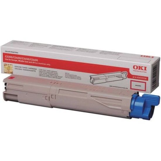 OKI 43459406 Kırmızı Orjinal Toner - C3300 / C3400 T14968 OKI 43459406 Kırmızı Orjinal Toner - C3300 / C3400 T14968