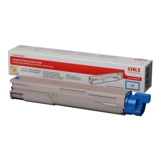 OKI 43459443 Mavi Orjinal Toner - C3300 / C3400 T7692 OKI 43459443 Mavi Orjinal Toner - C3300 / C3400 T7692