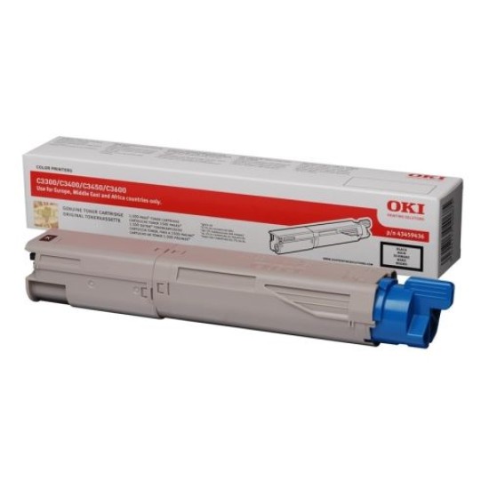OKI 43459444 Siyah Orjinal Toner - C3300 / C3400 T7693 OKI 43459444 Siyah Orjinal Toner - C3300 / C3400 T7693