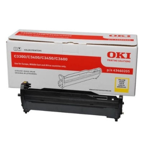 OKI 43460205 Sarı Orjinal Drum Ünitesi - C3300/ C3400 T4297 OKI 43460205 Sarı Orjinal Drum Ünitesi - C3300/ C3400 T4297
