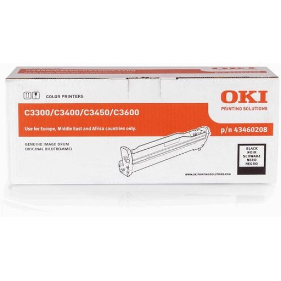 OKI 43460208 Siyah Orjinal Drum Ünitesi - C3300 / C3400 T4294
