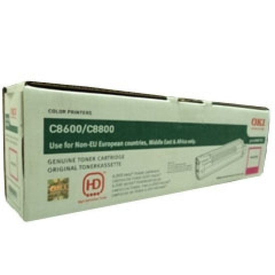 OKI 43487722 Kırmızı Orjinal Toner - C8600 / C8800 T5120 OKI 43487722 Kırmızı Orjinal Toner - C8600 / C8800 T5120