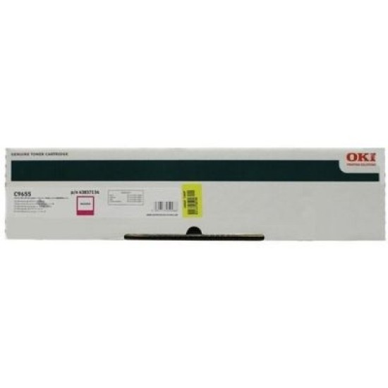 OKI 43837134 Kırmızı Orjinal Toner - C9655 T3039 OKI 43837134 Kırmızı Orjinal Toner - C9655 T3039