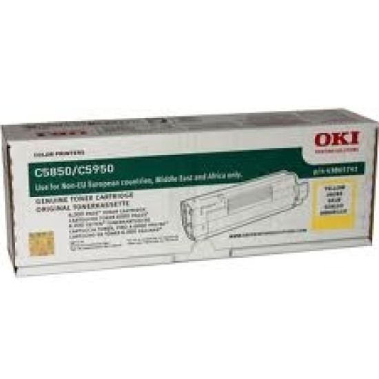 OKI 43865741 Sarı Orjinal Toner - C5850 / C5950 T4369 OKI 43865741 Sarı Orjinal Toner - C5850 / C5950 T4369