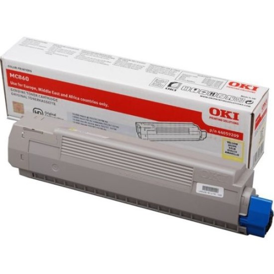 OKI 44059225 Sarı Orjinal Toner - MC860 T8773 OKI 44059225 Sarı Orjinal Toner - MC860 T8773
