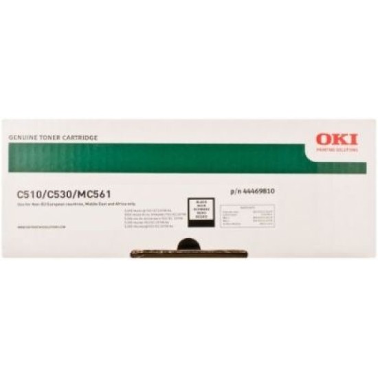 OKI 44469810 Siyah Orjinal Toner - C510 / 530 T3095 OKI 44469810 Siyah Orjinal Toner - C510 / 530 T3095