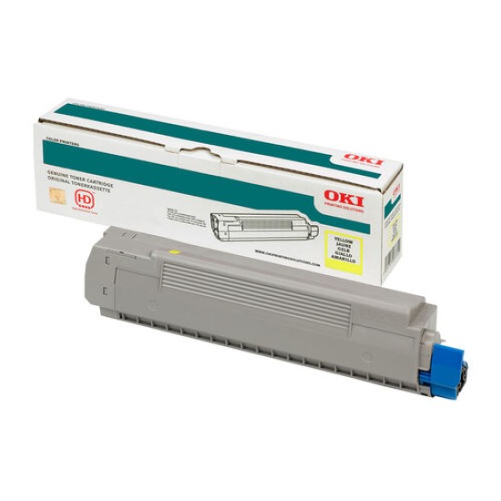 OKI 44844625 Sarı Orjinal Toner - C822 T14670 OKI 44844625 Sarı Orjinal Toner - C822 T14670