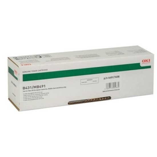 OKI 44917608 Siyah Orjinal Toner - B431 / MB491 T4120 OKI 44917608 Siyah Orjinal Toner - B431 / MB491 T4120
