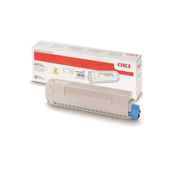 OKI 45862837 Sarı Orjinal Toner - MC853 / MC873 OKI 45862837 Sarı Orjinal Toner - MC853 / MC873