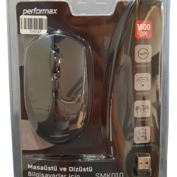 Performax SMK010 Kablosuz Siyah Optik Mouse T15747 Performax SMK010 Kablosuz Siyah Optik Mouse T15747