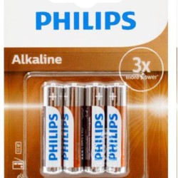 Philips LR03A12S/10 Alkaline Pil AAA 12Li 6x2 Philips LR03A12S/10 Alkaline Pil AAA 12Li 6x2