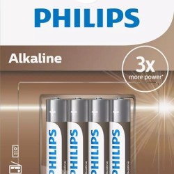 Philips LR03A4B/10 Alkaline Pil AAA 1.5V Philips LR03A4B/10 Alkaline Pil AAA 1.5V
