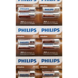 Philips LR6A12S/10 Alkaline Pil AA 12Lİ 6x2 Philips LR6A12S/10 Alkaline Pil AA 12Lİ 6x2