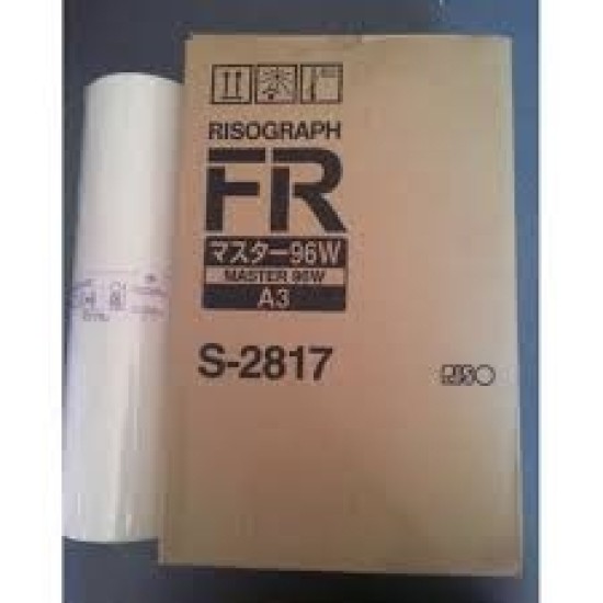 Riso S-2817 96W A3 Fr Master - FR-3910 / FR-3950 T18 Riso S-2817 96W A3 Fr Master - FR-3910 / FR-3950 T18