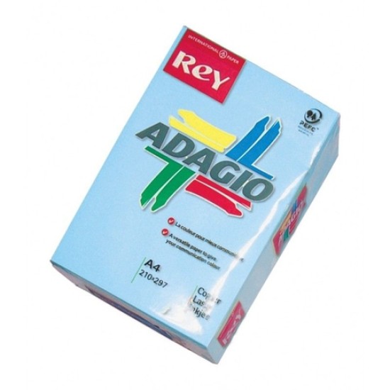 Rey Adagio 906836 A4 Açık Mavi Fotokopi Kağıdı 80g/m² 1 Paket 500 Adet Rey Adagio 906836 A4 Açık Mavi Fotokopi Kağıdı 80g/m² 1 Paket 500 Adet