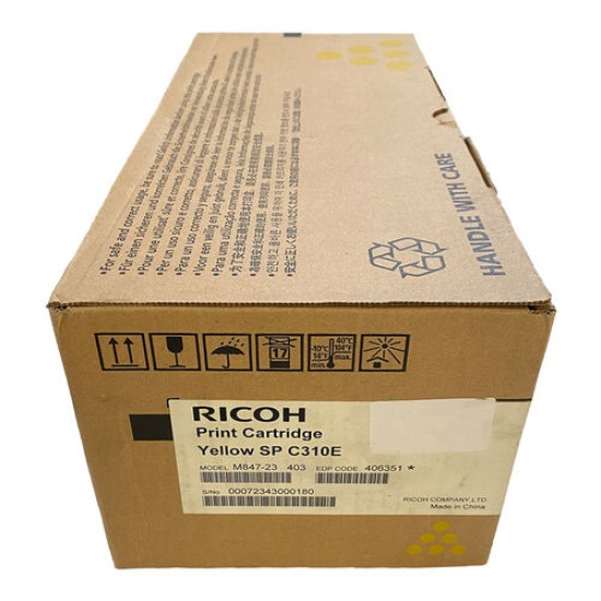 Ricoh 406351 Sarı Orjinal Toner - SPC-320DN / SPC-231N T16531 Ricoh 406351 Sarı Orjinal Toner - SPC-320DN / SPC-231N T16531