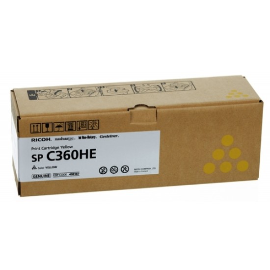 Ricoh 408187 Sarı Orjinal Toner - SP C360 Ricoh 408187 Sarı Orjinal Toner - SP C360