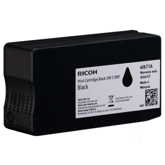 Ricoh 408517 Siyah Orjinal Kartuş - IJM C180F Ricoh 408517 Siyah Orjinal Kartuş - IJM C180F