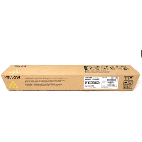Ricoh 821186 Sarı Orjinal Toner - SPC830 Ricoh 821186 Sarı Orjinal Toner - SPC830