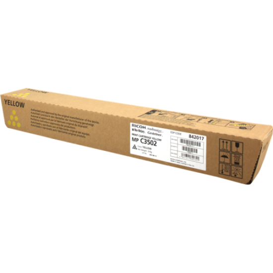 Ricoh 842017 MP-C3002 / MP-C3502 Sarı Orjinal Fotokopi Toneri 18.000 Sayfa T10333