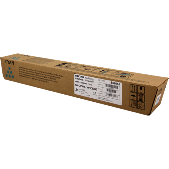 Ricoh 842046 Mavi Orjinal Toner - MPC2800 / MPC3001 / MPC3501 T7502