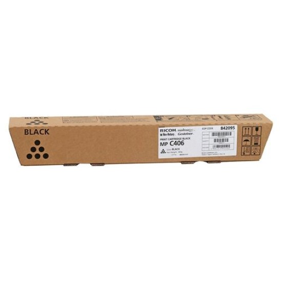 Ricoh 842095 MP-C306, MP-C307, MP-C406 Siyah Orjinal Toner T12484 Ricoh 842095 MP-C306, MP-C307, MP-C406 Siyah Orjinal Toner T12484