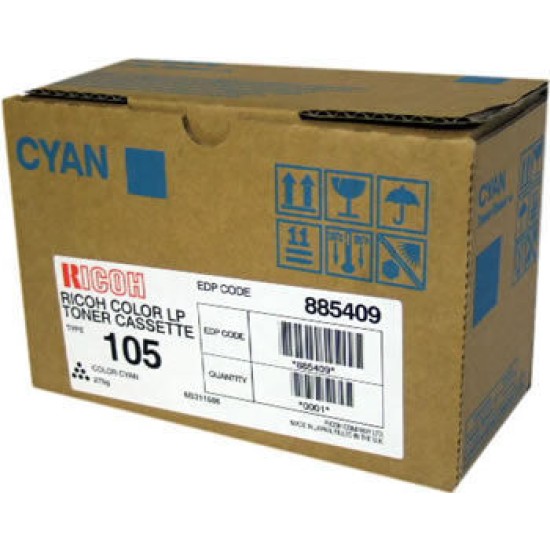 Ricoh 885409 Type 105 Mavi Orjinal Toner - CL7000 / CL7100 T16085 Ricoh 885409 Type 105 Mavi Orjinal Toner - CL7000 / CL7100 T16085