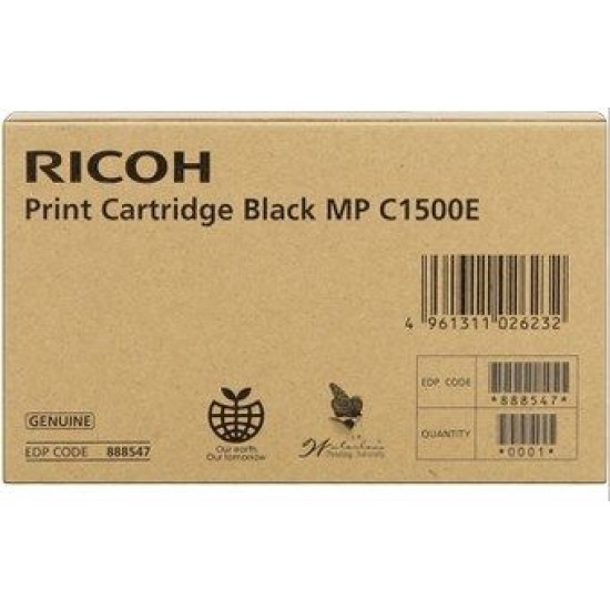 Ricoh 888547 Siyah Orjinal Toner - MP-C1500 T7412 Ricoh 888547 Siyah Orjinal Toner - MP-C1500 T7412