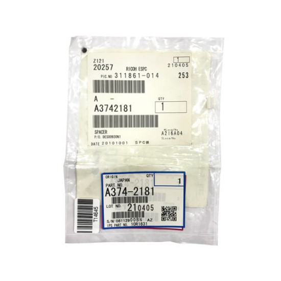 Ricoh A374-2181 Spacer - Aficio 1060 / 1075 T14645 Ricoh A374-2181 Spacer - Aficio 1060 / 1075 T14645