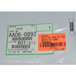 Ricoh AA06-0892 Spring For Drum Picker Finger - Aficio 1060 / 1075 / 2051 T14364 Ricoh AA06-0892 Spring For Drum Picker Finger - Aficio 1060 / 1075 / 2051 T14364