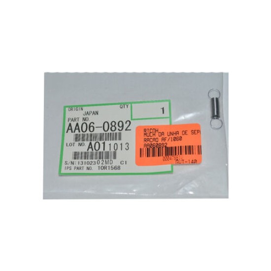 Ricoh AA06-0892 Spring For Drum Picker Finger - Aficio 1060 / 1075 / 2051 T14364