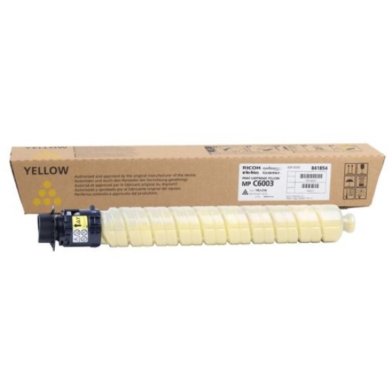 Ricoh Aficio MP-C6003 Sarı Orjinal fotokopi Toneri - 841854 T10407 Ricoh Aficio MP-C6003 Sarı Orjinal fotokopi Toneri - 841854 T10407