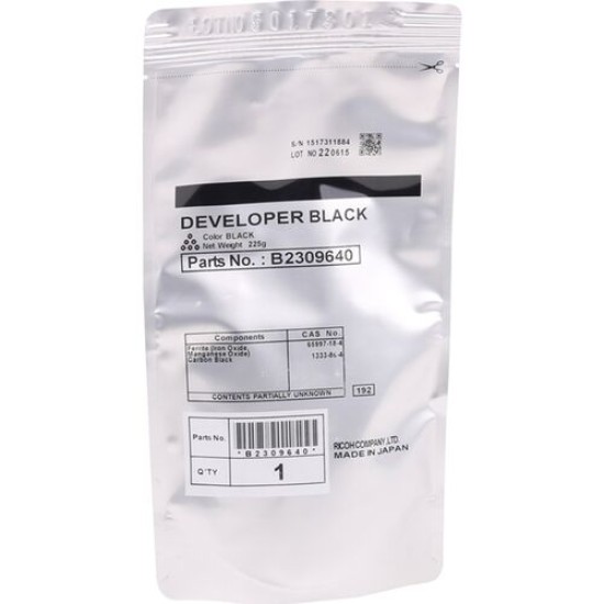 Ricoh D023-9640 Siyah Orjinal Developer - MP C2800 / MP C3300SPF / MP C4000SPF T15893 Ricoh D023-9640 Siyah Orjinal Developer - MP C2800 / MP C3300SPF / MP C4000SPF T15893