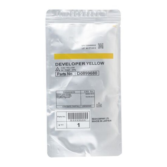 Ricoh D089-9680 Sarı Orjinal Developer - MP-C3001 / MP-C3501 T15892