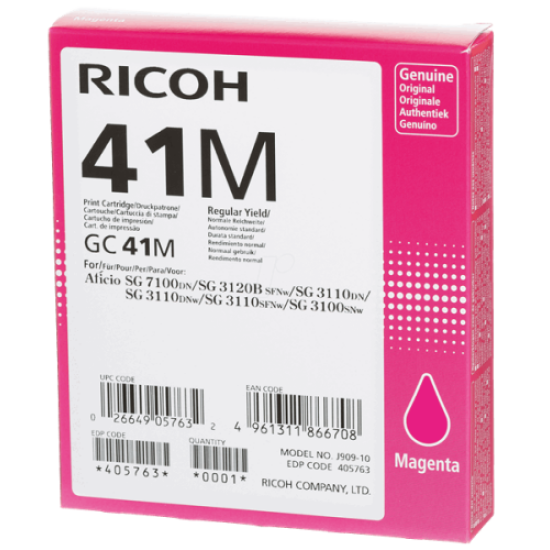 Ricoh GC-41M 405763 Kırmızı Orjinal Kartuş - SG3110 / SG3100 Ricoh GC-41M 405763 Kırmızı Orjinal Kartuş - SG3110 / SG3100