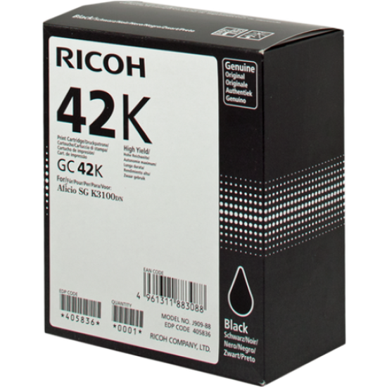 Ricoh GC-42K 405836 Siyah Orjinal Kartuş - SG K3100dn Ricoh GC-42K 405836 Siyah Orjinal Kartuş - SG K3100dn