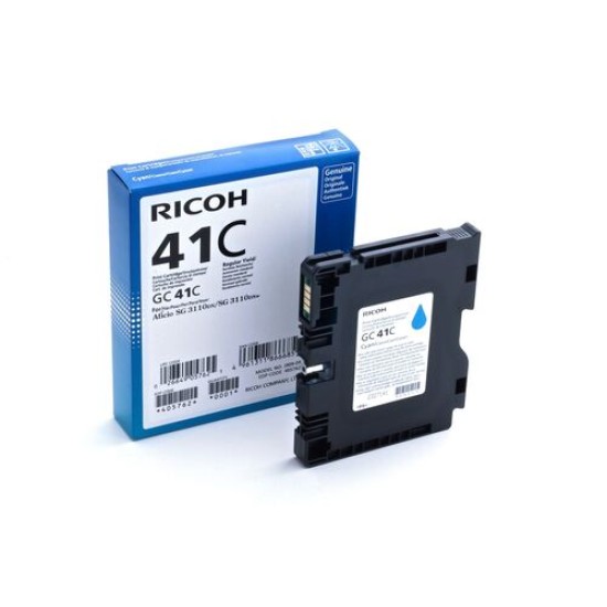 Ricoh GC41C 405762 Geljet Mavi Orjinal Kartuş SG2100 / SG3110 / SG3100 T15773 Ricoh GC41C 405762 Geljet Mavi Orjinal Kartuş SG2100 / SG3110 / SG3100 T15773