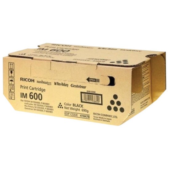Ricoh IM600 418478 Siyah Orjinal Toner - IM550 / P800 / P801 T12844