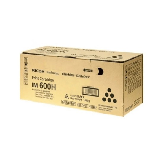 Ricoh IM600H 418481 Siyah Orjinal Toner - IM 550F / IM 600SRF