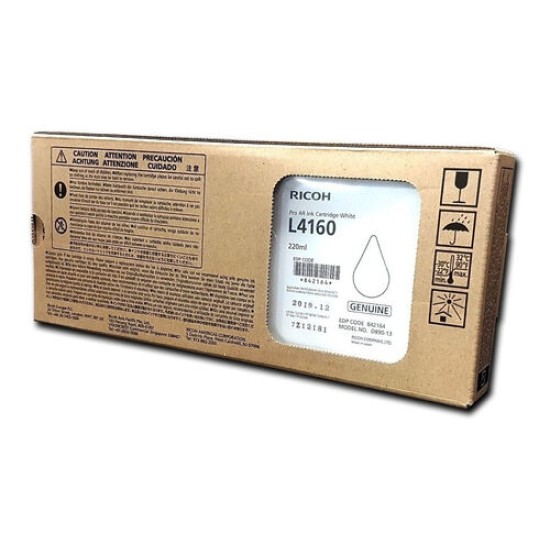 Ricoh L4130 / L4160 842164 Beyaz White Orjinal Lateks Mürekkep Kartuşu T15271 Ricoh L4130 / L4160 842164 Beyaz White Orjinal Lateks Mürekkep Kartuşu T15271