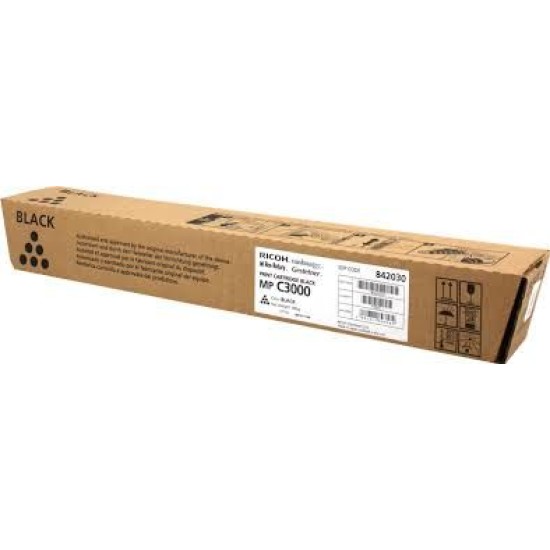 Ricoh MP-C2000 / MP-C2500 / MP-C3000 Siyah Orjinal Toner 842030 T10685 Ricoh MP-C2000 / MP-C2500 / MP-C3000 Siyah Orjinal Toner 842030 T10685