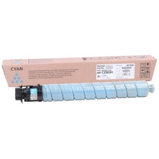Ricoh MP-C2503H Mavi Orjinal Toner 841928 - C2503 / MP-C2011 T8877 Ricoh MP-C2503H Mavi Orjinal Toner 841928 - C2503 / MP-C2011 T8877