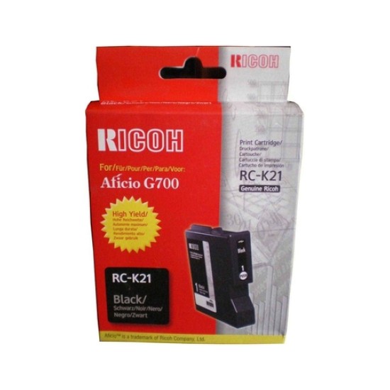 Ricoh RC-K21 402280 Siyah Orjinal Kartuş Yüksek Kapasite - G700